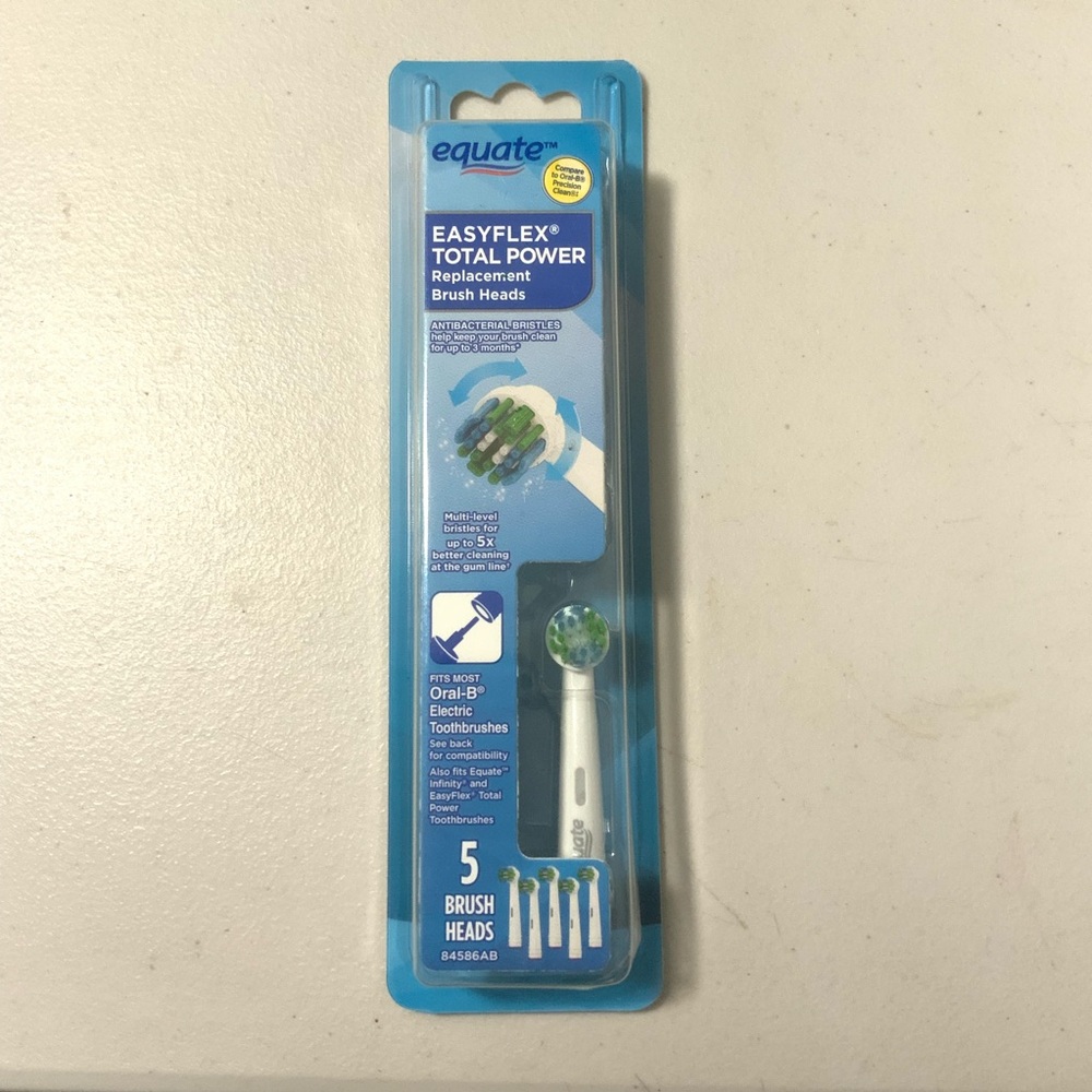 EasyFlex Total Power Replacement Brush Heads - White